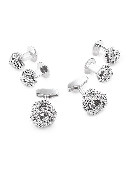 Tateossian - Braided Cuff Links & Shirt Studs Set