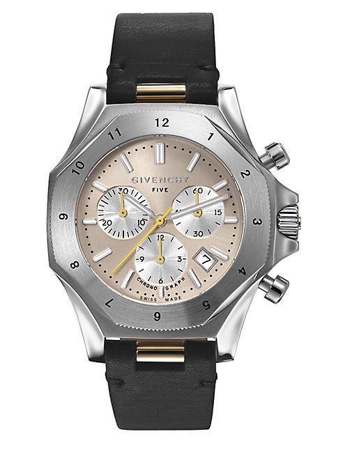 Givenchy - Five Stainless Steel Chronograph Watch