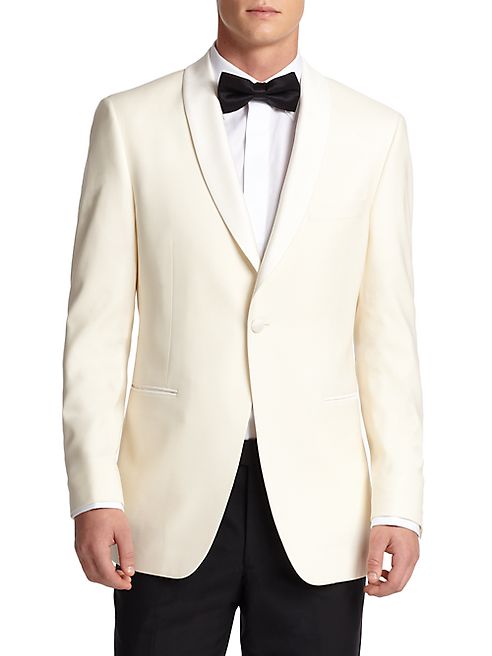 Saks Fifth Avenue Collection - Samuelsohn Classic-Fit  Shawl-Collar Wool Dinner Jacket