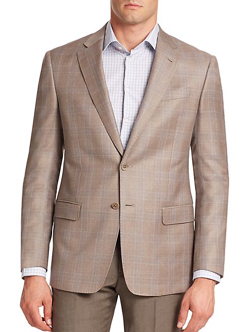 Armani Collezioni - Plaid Virgin Wool Blazer