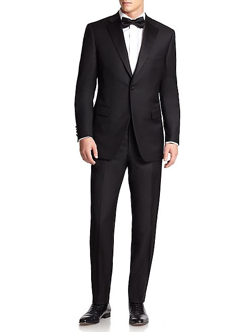 Saks Fifth Avenue Collection - Samuelsohn Classic-Fit  Notched Lapel Wool Tuxedo