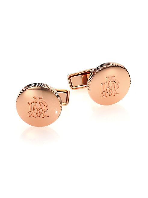 dunhill - 18K Gold-Plated Knurl Wheel Cuff Links