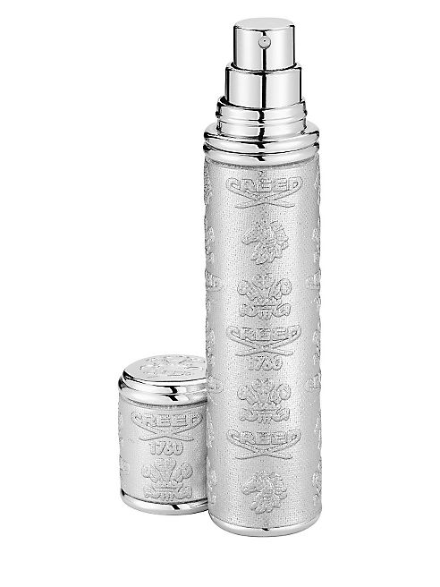 Creed - Refillable Leather & Silvertone Pocket Atomizer