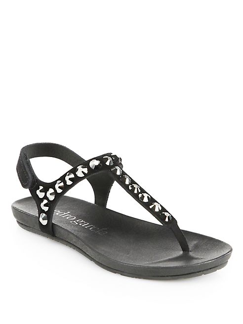 Pedro Garcia - Judith Studded Suede Thong Sandals