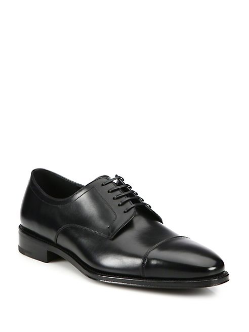 Salvatore Ferragamo - Mabel Cap Toe Leather Oxfords