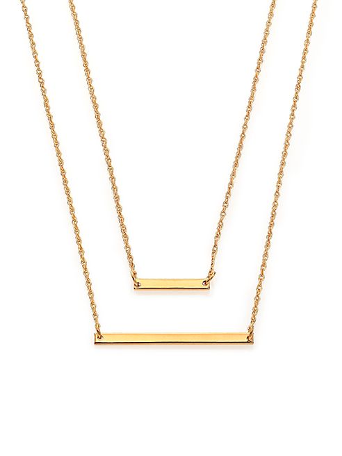 Jennifer Zeuner Jewelry - Cynthia Bar Double-Wrap Necklace