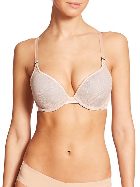 Spanx - Pillow Cup Lace Push-Up Plunge Bra