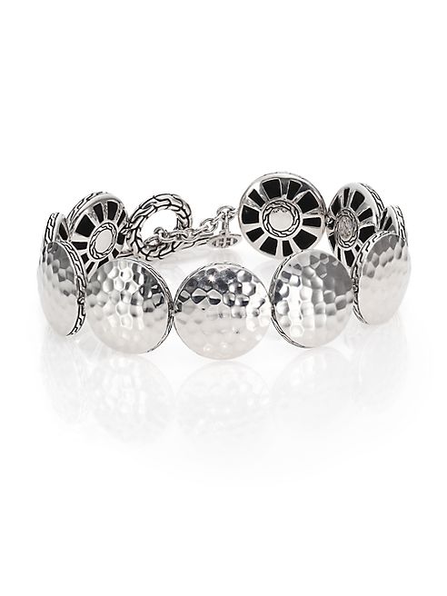 John Hardy - Palu Sterling Silver Disc Toggle Bracelet