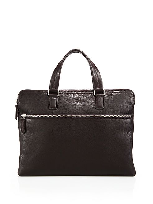 Salvatore Ferragamo - Manhattan Flat Leather Briefcase