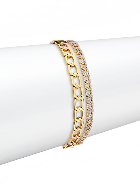 Marli - Alibi Diamond & 18K Yellow Gold Multi-Strand Bracelet