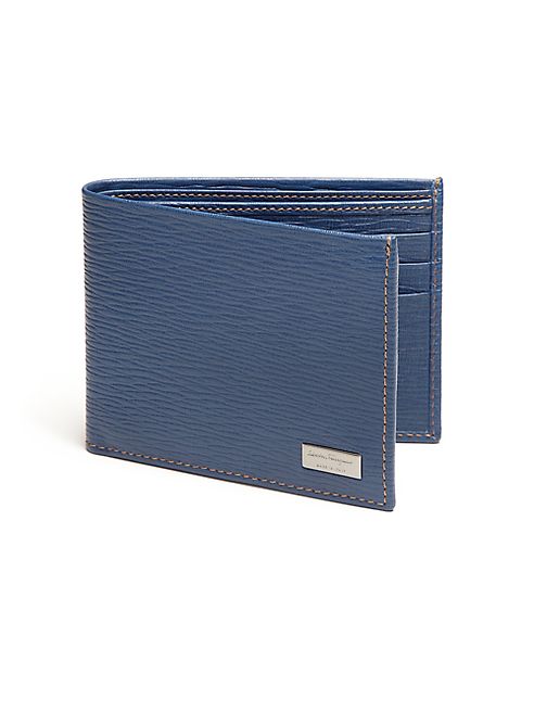 Salvatore Ferragamo - Revival Textured Leather Billfold Wallet