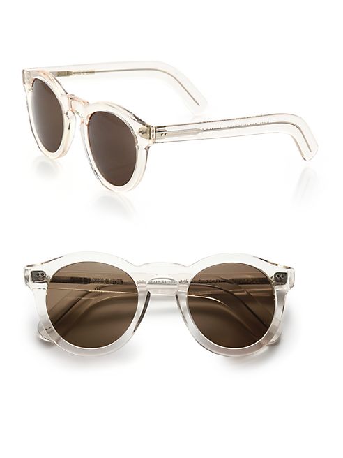 CUTLER AND GROSS - 51MM Clear Round Sunglasses