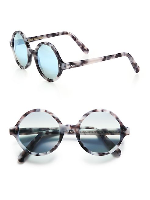 CUTLER AND GROSS - 52MM Marbleized Round Sunglasses