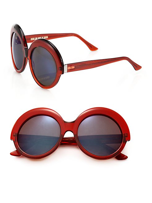 CUTLER AND GROSS - 56MM Round Sunglasses