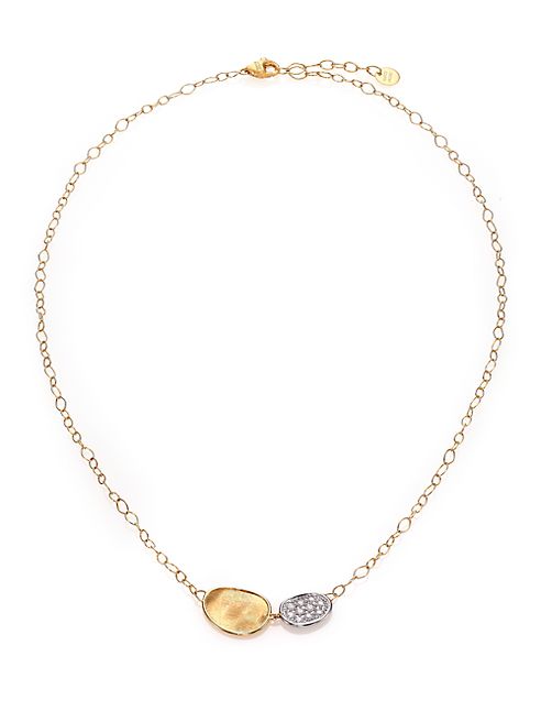 Marco Bicego - Lunaria Diamond & 18K Yellow Gold Necklace