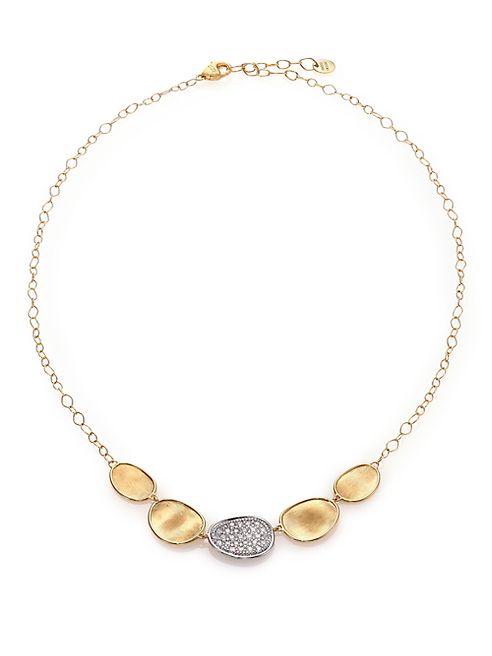 Marco Bicego - Lunaria Diamond & 18K Yellow Gold Necklace