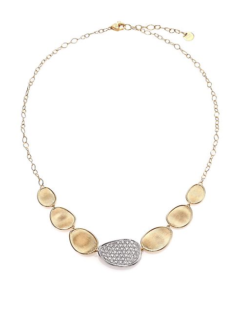 Marco Bicego - Lunaria Diamond & 18K Yellow Gold Necklace