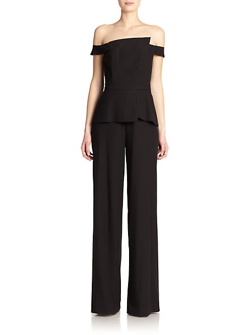 Black Halo - Lareina Off-The-Shoulder Jumpsuit