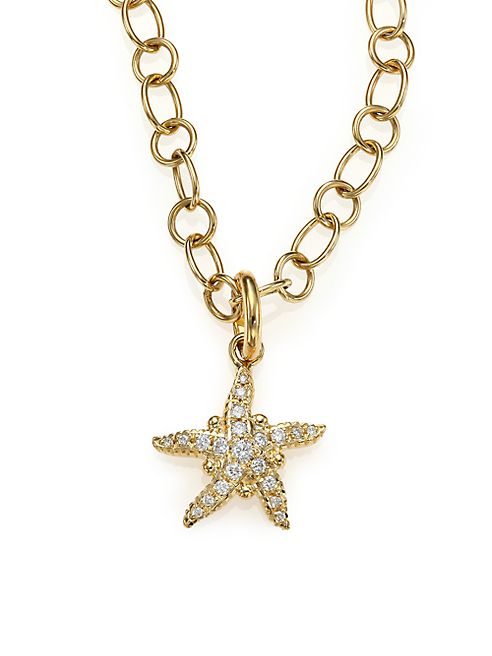 Temple St. Clair - Tree of Life Diamond & 18K Yellow Gold Sea Star Pendant