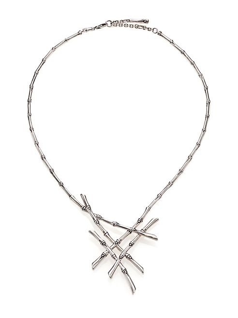 John Hardy - Bamboo Sterling Silver Bib Necklace