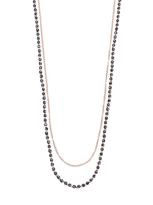 Astley Clarke - Biography Hematite & White Sapphire Sun Beaded Necklace