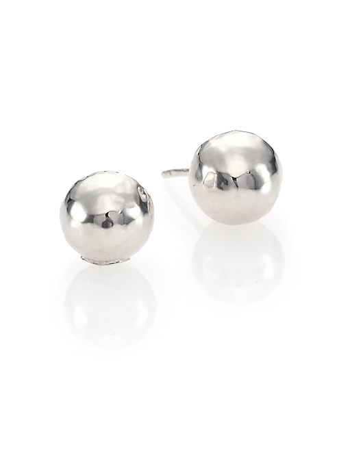 IPPOLITA - Glamazon Sterling Silver Hammered Ball Stud Earrings