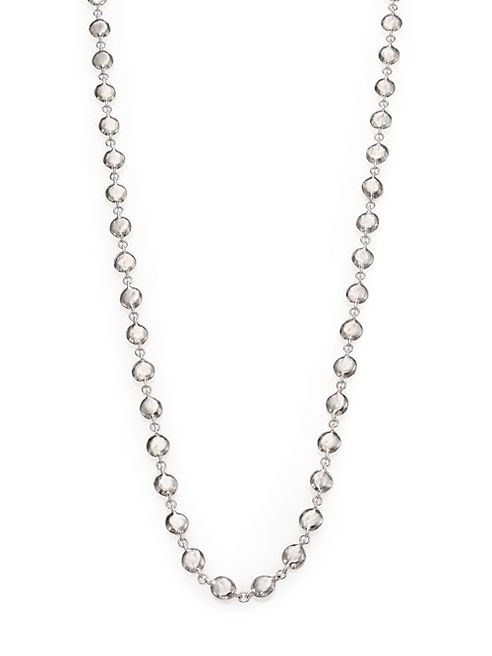 IPPOLITA - Glamazon Sterling Silver Flat Hammered Beaded Necklace