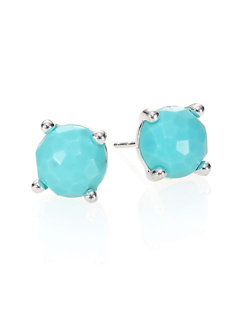 IPPOLITA - Rock Candy Turquoise & Sterling Silver Stud Earrings