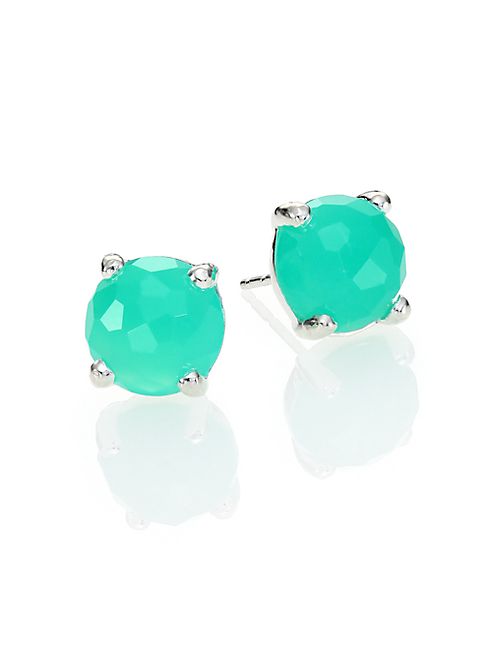 IPPOLITA - Rock Candy Chrysoprase & Sterling Silver Mini Stud Earrings