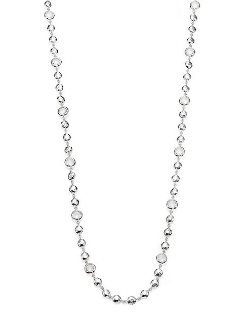 IPPOLITA - Rock Candy Clear Quartz & Sterling Silver Long Beaded Necklace