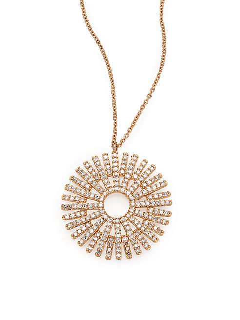 Astley Clarke - Rising Sun Diamond & 14K Yellow Gold Pendant Necklace