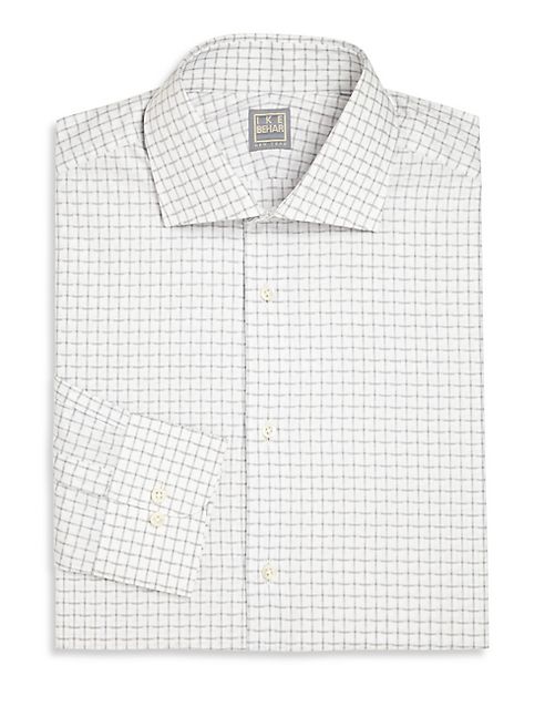 Ike Behar - Regular-Fit Check Cotton Dress Shirt