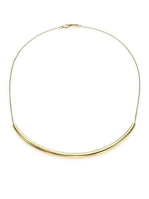 IPPOLITA - Glamazon 18K Yellow Gold Long Curved Bar Necklace