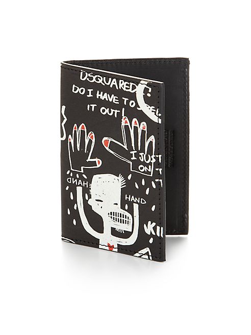 DSQUARED2 - Printed Leather Card Case