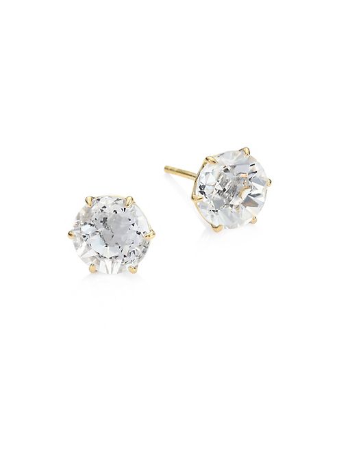 IPPOLITA - Rock Candy Clear Quartz & 18K Yellow Gold Stud Earrings