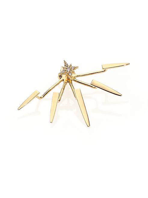 Jacquie Aiche - 14K Yellow Gold Ice Pick Single Ear Jacket