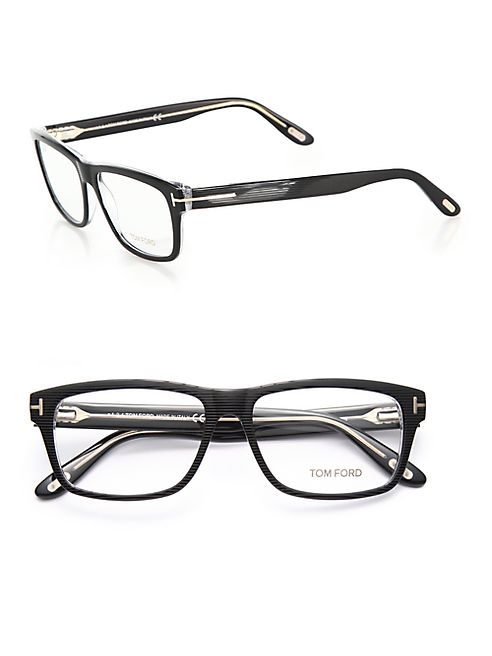 Tom Ford Eyewear - 56MM Square, Acetate Optical Glasses