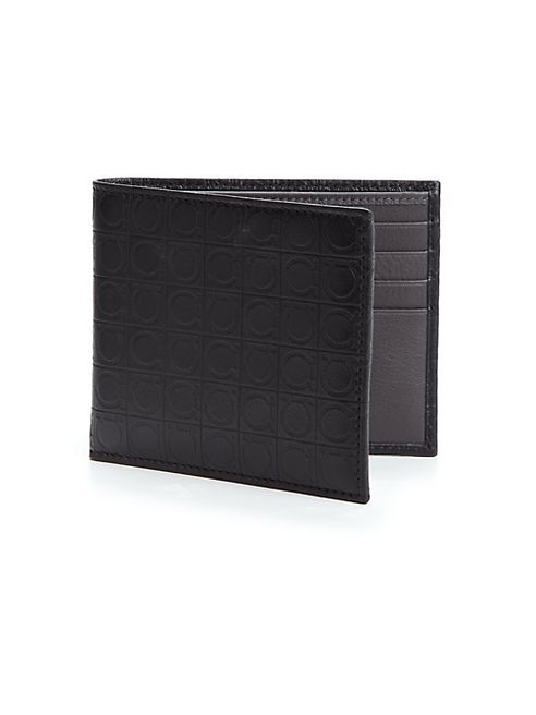 Salvatore Ferragamo - Gancio-Embossed Leather Bifold Wallet