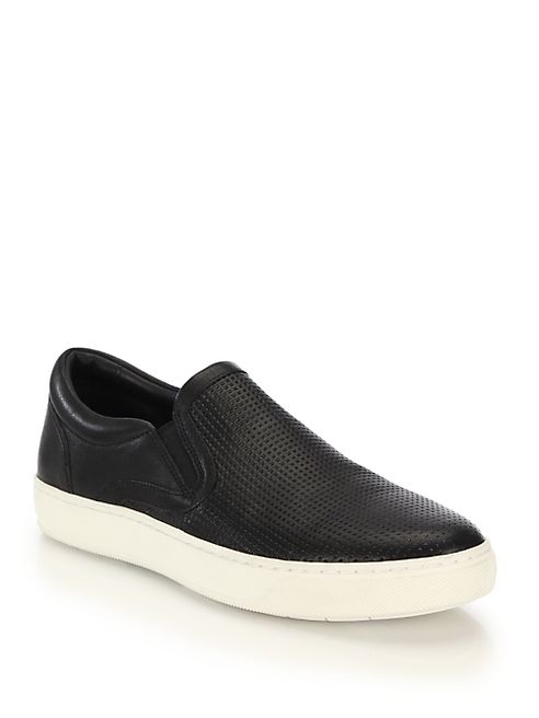 Vince - Ace Perforated Slip-On Sneakers