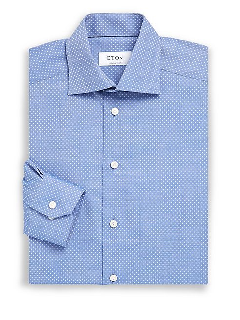 Eton - Contemporary-Fit Printed Dress Shirt