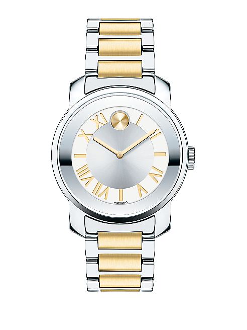 Movado - Bold Luxe Two-Tone Stainless Steel Bracelet Watch/32MM