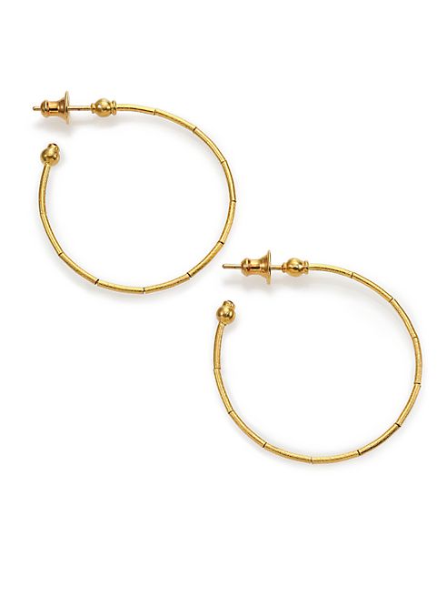 GURHAN - Rain 24K Yellow Gold Hoop Earrings/1.35