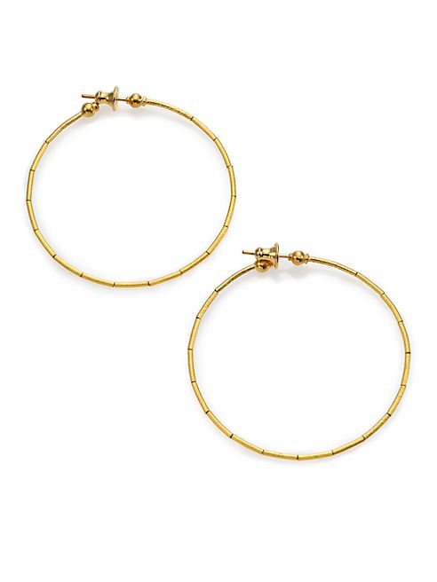 GURHAN - Rain 24K Yellow Gold Hoop Earrings/2