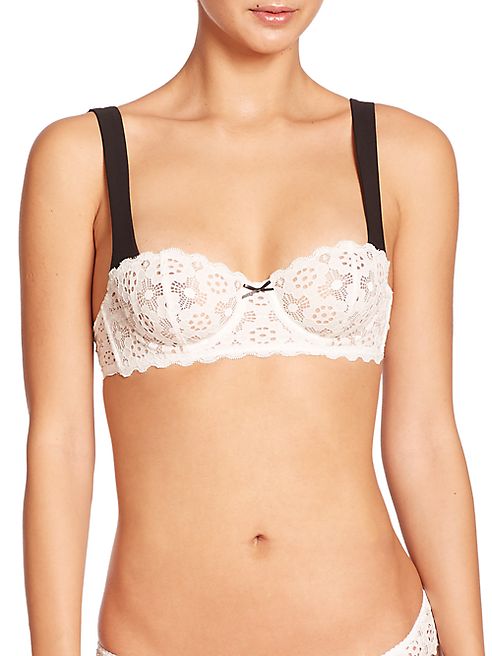 Fleur du Mal - Crochet Lace Balconette Bra