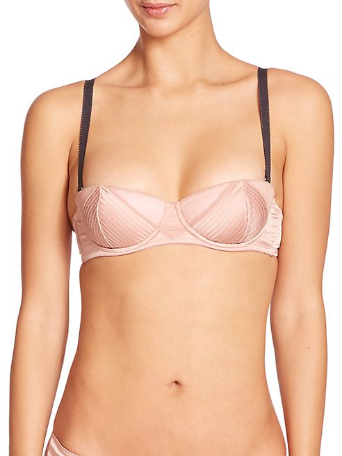 Fleur du Mal - Satin Convertible Strapless Bra