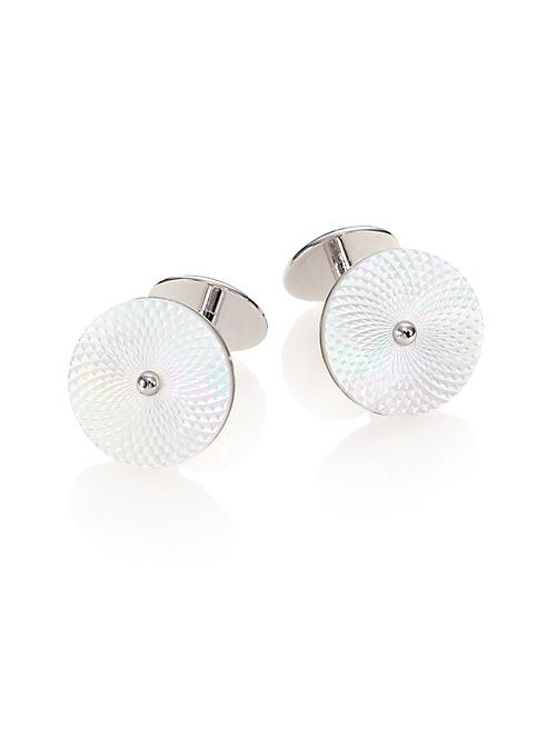 dunhill - Round Mother-Of-Pearl Cuff Links