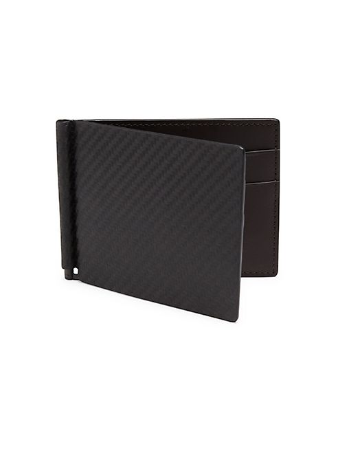 dunhill - Chassis Leather Money Clip Bifold Wallet