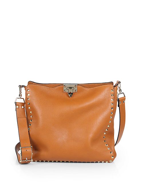 Valentino - Rockstud Utilitarian Medium Leather Crossbody Bag