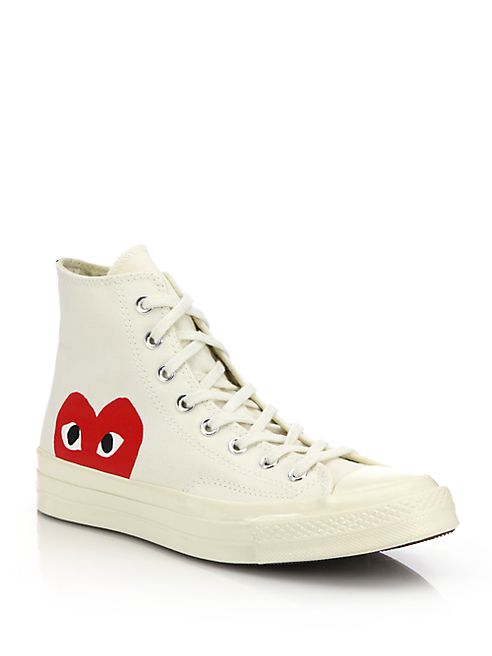 Comme des Garcons Play - Peek-A-Boo Canvas Sneakers