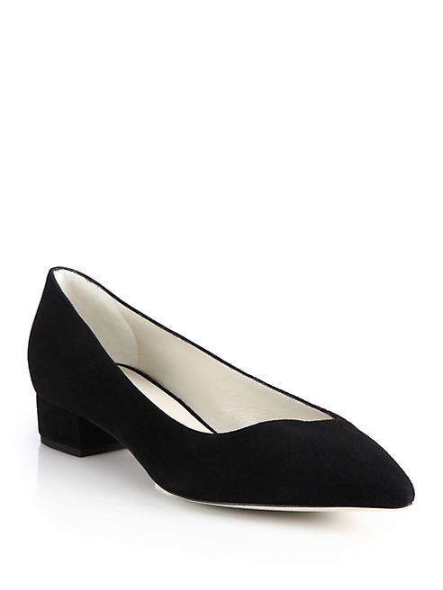 Giorgio Armani - Asymmetrical Suede Low Pumps